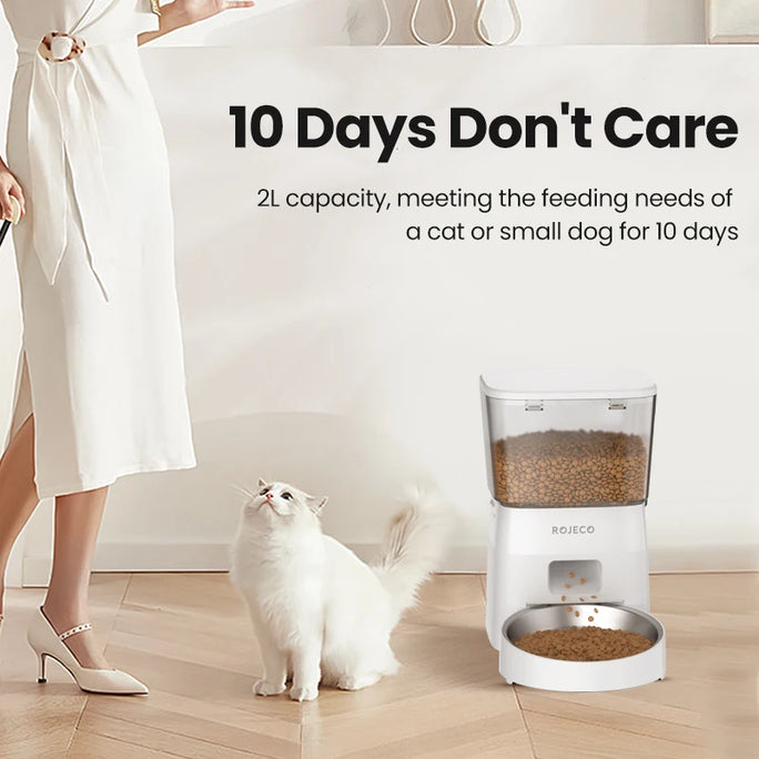 ROJECO WiFi Automatic ®️ Pet Food Dispenser